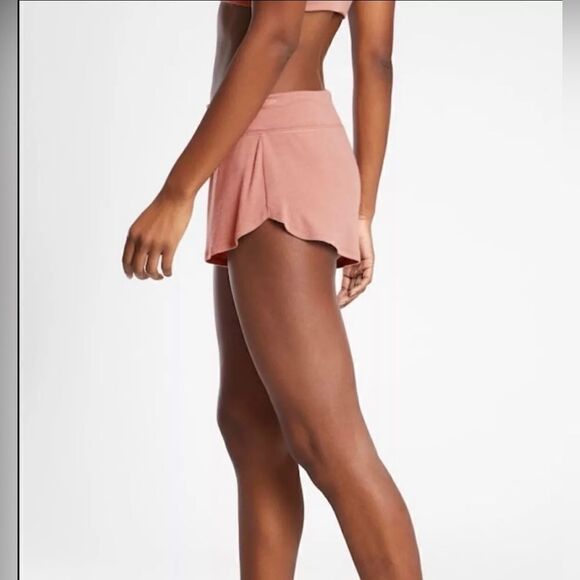 Athleta Well Rested Rib Sleep Shorts Maroon Size Small NWT $34 - Picture 4 of 9